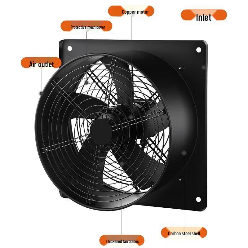 Jundingying Square Frame High-Speed Axial Flow Fan
