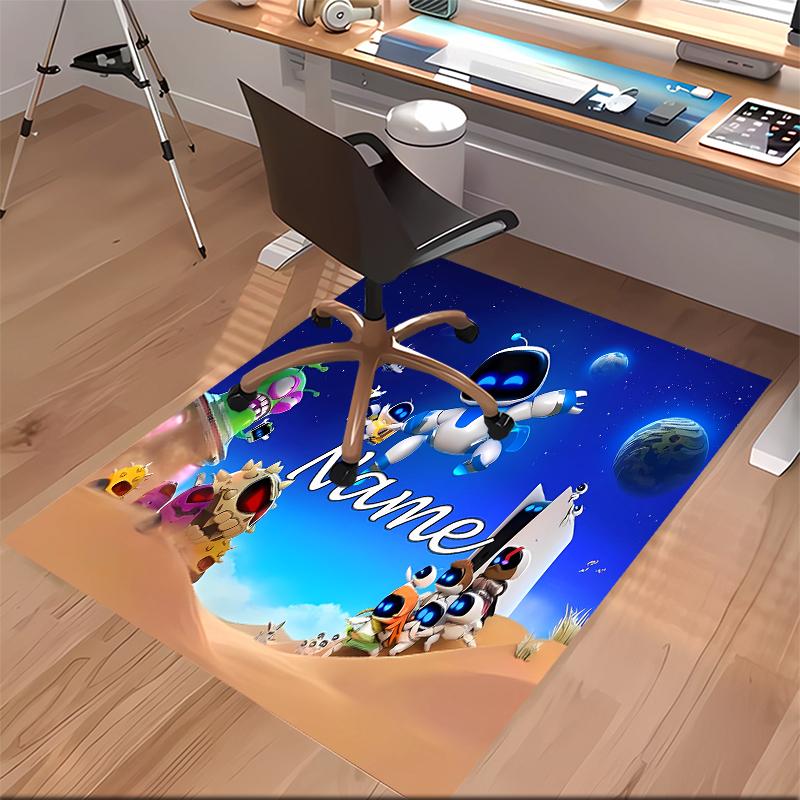 Custom personalization Astro Bot Print Area Rug - Soft, Washable Non-Slip Indoor Mat,Living Room,Home&Office Decorative Rug