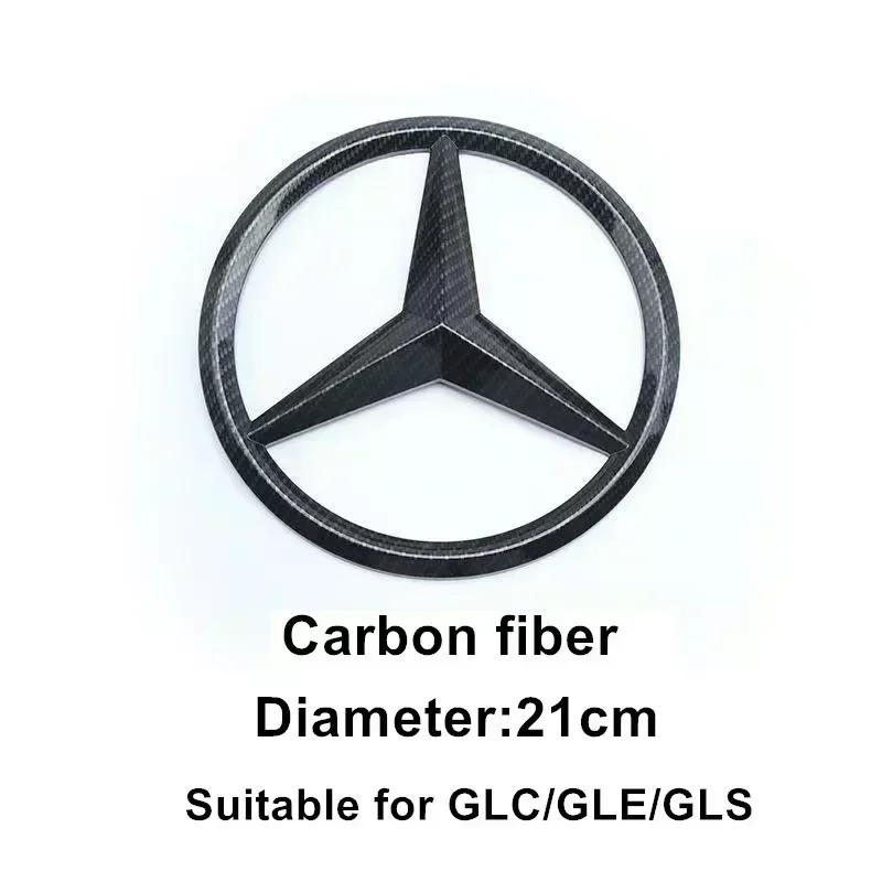 CSF1   ABS Car Front Grille Badge Decal Cover Emblem for Mercedes Benz W204 W205 W210 W211 W212 W213 C E Class GLA GLK ML GLC GLE