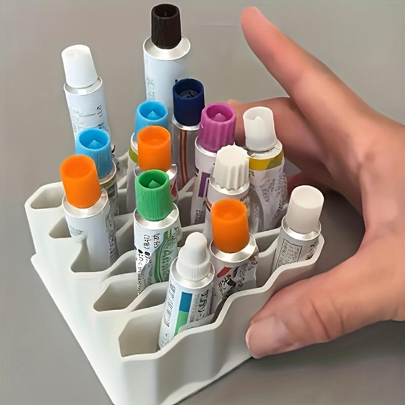 Scatola per Conservazione Unguenti - Organizer da Scrivania per Creme e Unguenti, 32 Scomparti, Struttura Verticale Multi-Livello Salvaspazio