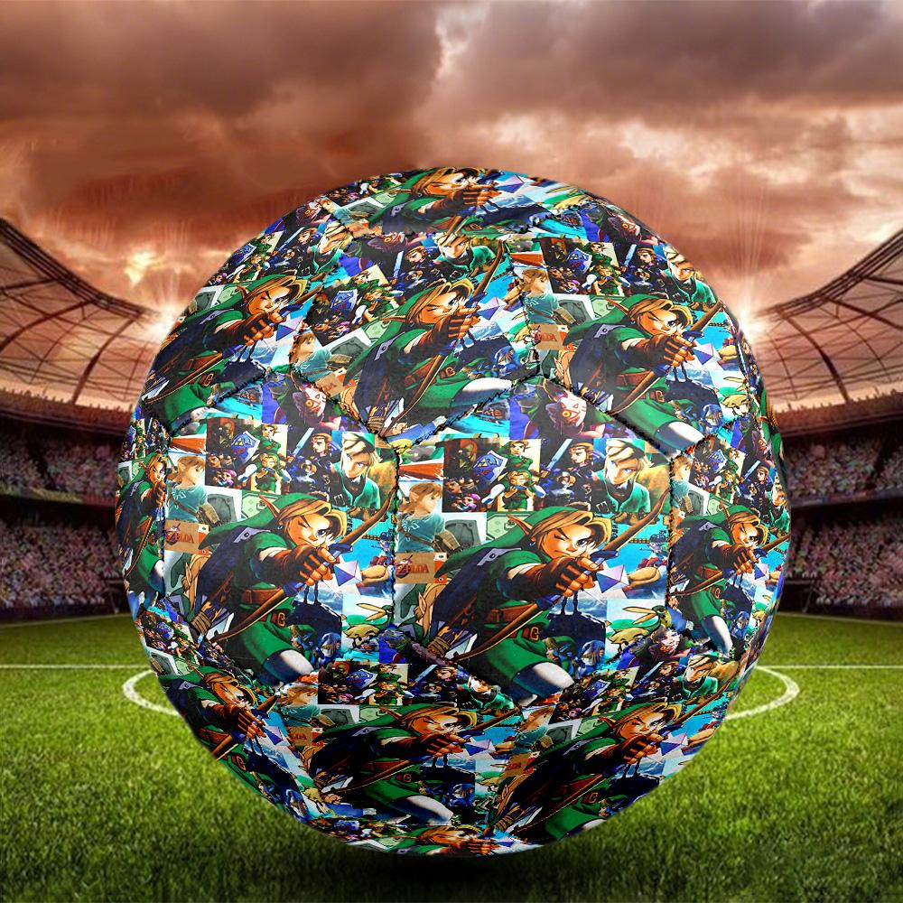 The Legend of Zelda Print Size 5 Soccer Ball, Standard Match Football for Sports Game and Team Practice, Ideal Gift for Soccer Fans