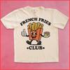 Comfort Colors® Vintage Retro French Fries Club T-Shirt: 90s Style Food Tee