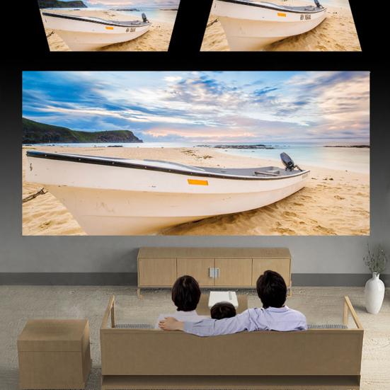 YG530 Mini LED Control Manual Focusing Projector Remote HDMI-compatible /USB/VGA/SD/AV Eye Protection Stereo