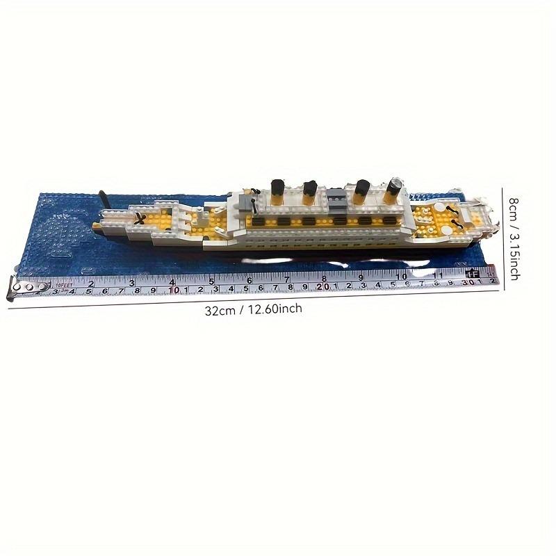 Titanic Mikro-Konstruktionssteine DO IT YOURSELF Zusammengebautes Bootsmodell Konstruktionssteine Spielzeug Kreuzfahrt-Dekorationen Lernen Handgemachtes Modell