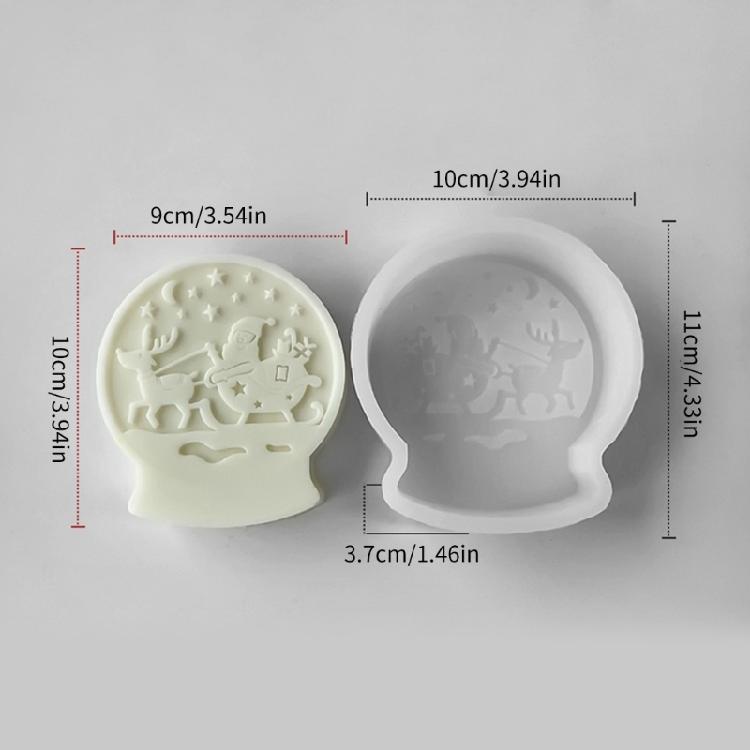 Easy to Demold Silicone Mold Crystal Slickball Shaped Molds for Artisanal Candle and Soap Crafting Jewelry Making Tool