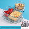 Cidian Glass Microwaveable Lunch Box Set, Nordic Blue