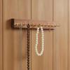 Necklace and Bracelet Holder Wooden Jewelry Organizer with Hooks Long-Lasting