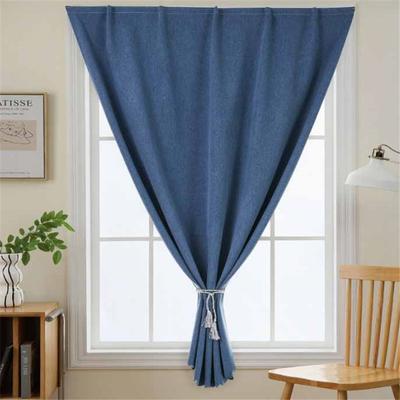 100% Full Blackout Waterproof Pasted No Punching Installation Self-adhesive Curtains Window Decor Home Supplies