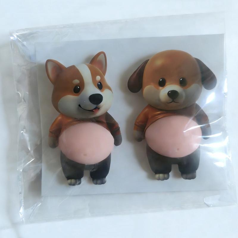 Cute 3D Puppy Sticker Peach Butt Sticker Shiba Inu Dog Decoration Stickers Party Favor Gift Festival Supplies