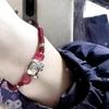 Woven hellokitty couple bracelet new year dragon year natal year student red and black rope simple i ns girlfriend