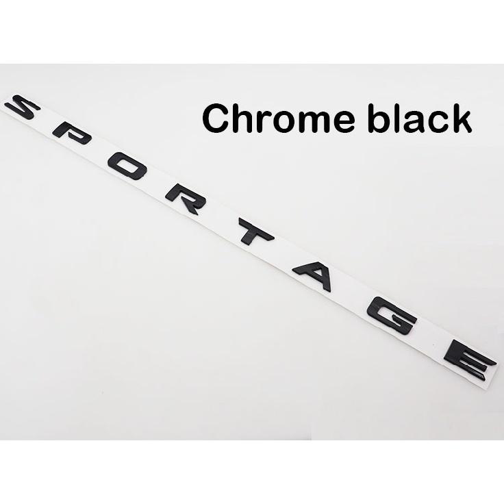 Car Styling ABS Letter Emblem Rear Trunk Body Badge Sticker Decal for KIA Sportage Exterior Accessories