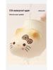 Waterproof Anti-slip Kitten Backless Cotton Slippers with Thick Plush Sole and Cartoon Design for Girls and Kids - New 2025 Style