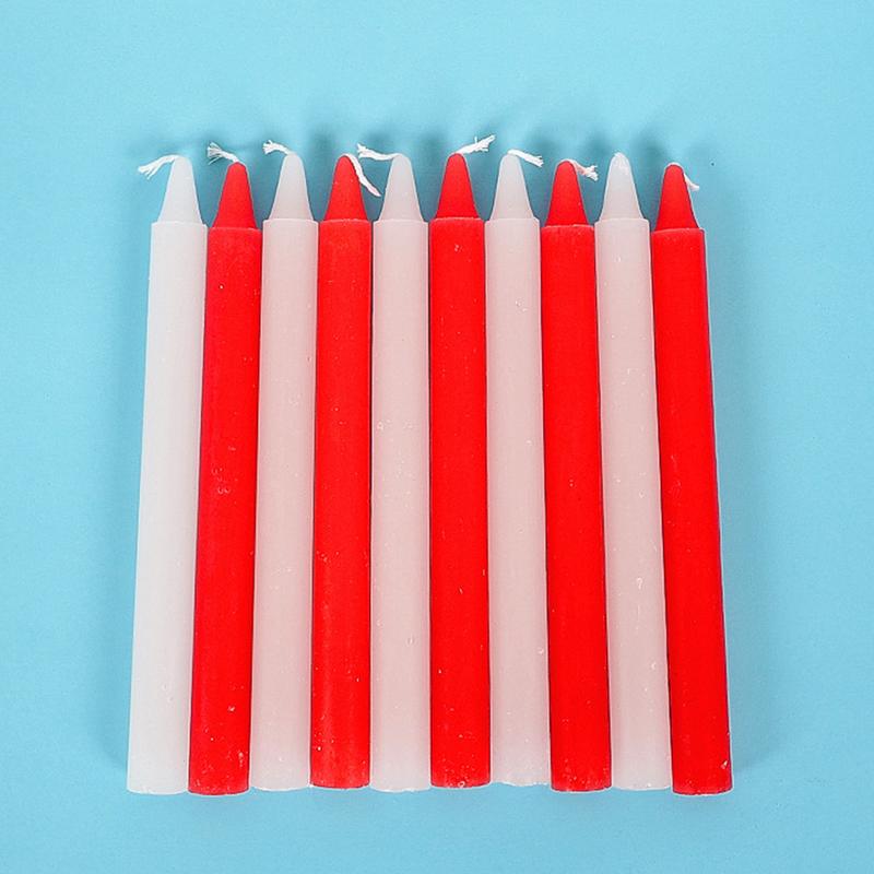 Hot Sale Household Candle Lighting 10X Mini Taper Candles Odorless Lighting Candles For Emergency Wedding Blessing