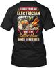 Retired Electrician Tee T Shirt Made In the USA Size S To 5XL