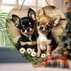 2D Flat Wooden Hanging Decorative Signs, Family Wall or Door Decoration, Garden Decoration, Housewarming Gifts for Friends