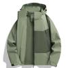 Veste homme printemps-automne grande taille, idéale pour la randonnée et les activités de plein air. Veste de sport ample.