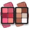 Natural Finish Makeup Palette 12 Colors Highlighter Palette  For Professional Use