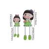 4Pcs Hanging Feet Doll Statues Adorable Elegant Resin Figurines Stylish Cartoon Ornaments Family Sculpture for Office Wedding