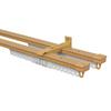Toso Woody Light Double Curtain Rail, 1.1m-2.0m, Retractable, Ceiling/Front Mount, Wood Grain, 30003665