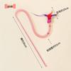 Plush Feather Cat Teaser Stick with Bell - Stress Relief and Fun Self-Entertainment Toy