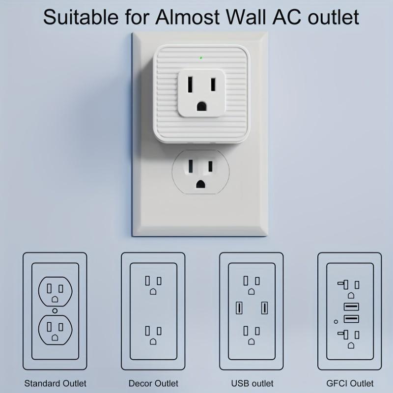 5-Outlet Multi Plug Outlet Splitter US Plug 110-130V Power Supply Side Splitter Box for Office Dorm Travel Essentials Power Adap