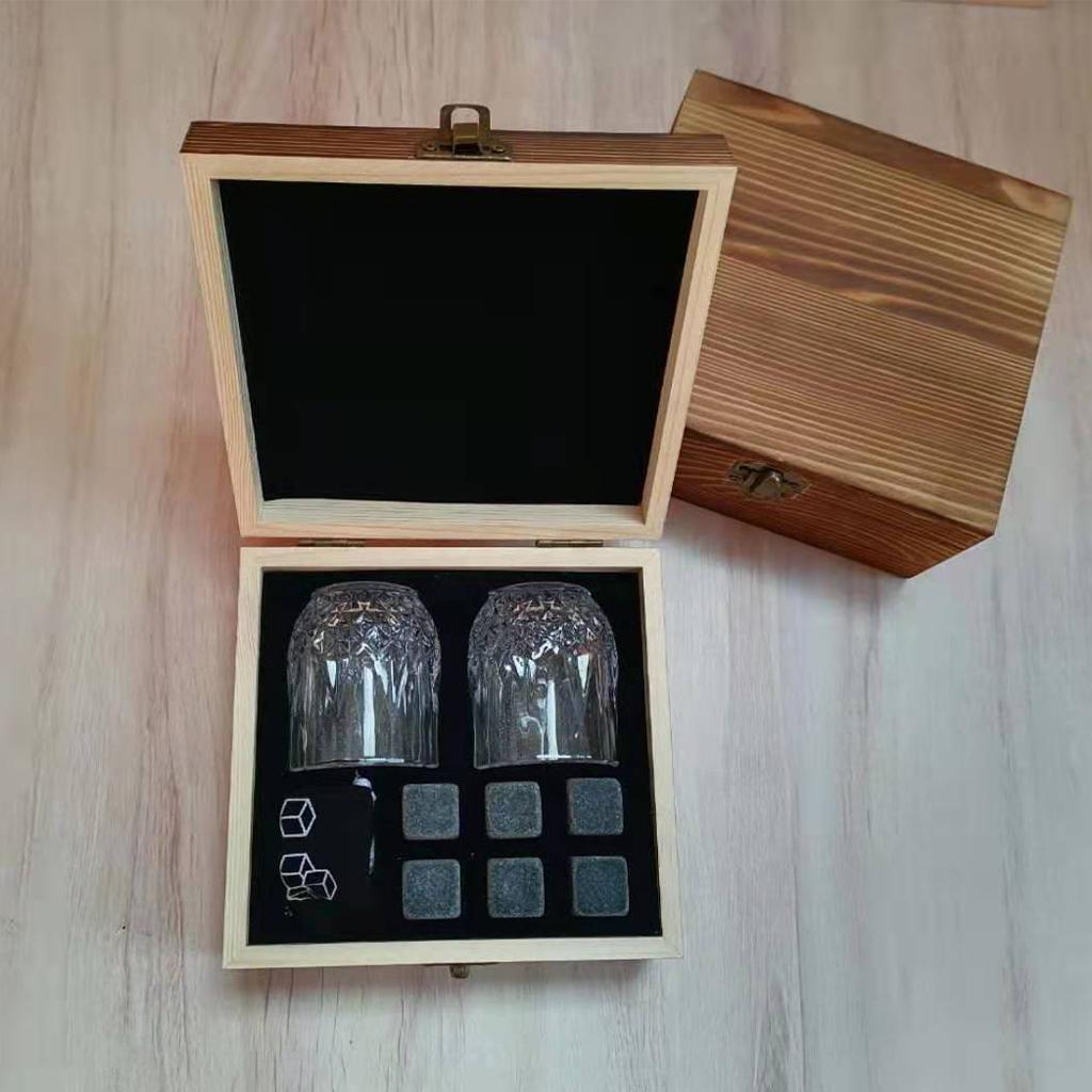 Whisky Stones and Glasses Gift Set Whisky Marble Stones Whisky Stones Glasses