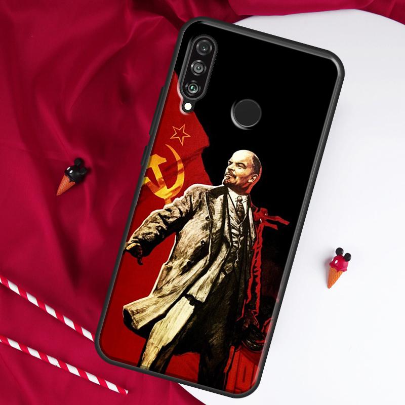 Lenin Soviet Union Flag For Huawei Nova 8i 7i 11i 12i 12s 9 10 SE Y90 Y60 Y70 Y72 Y61 Y91 P30 P40 Lite P60 Pro Case