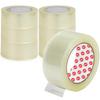 Tape Packaging Clear Tape - 48 Mm X 50 Meter | For Packaging Decorating And DIY Works | Pack Of 6