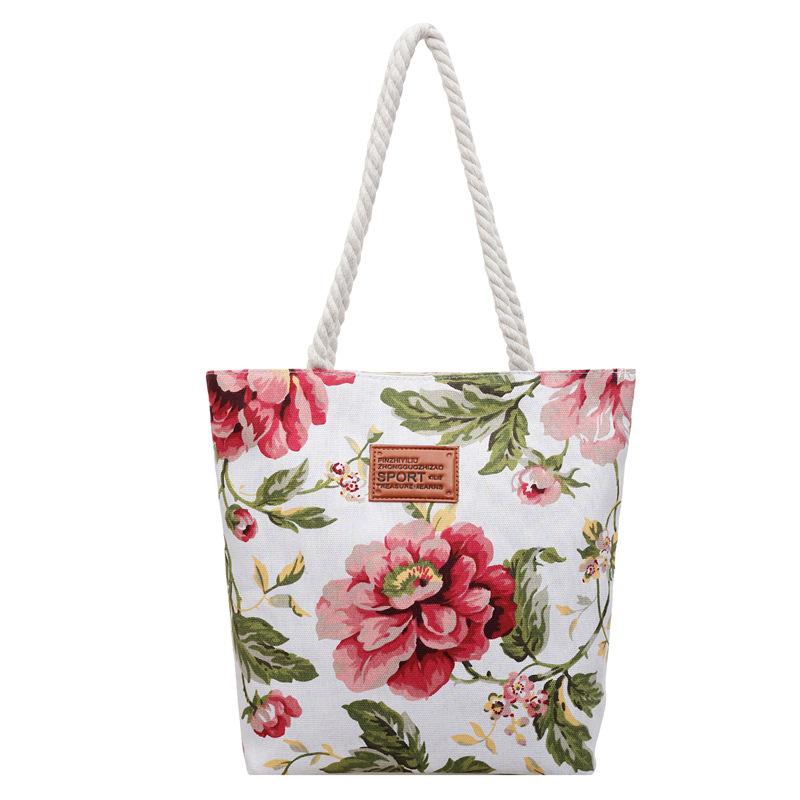 New Fresh Style Tote Bag for Women, Large Capacity Casual Shoulder Handbag, Commuter and Shopping Bag with Zipper