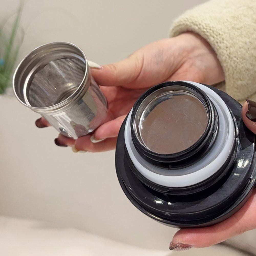 with Tea Infuser Thermal Teapot 1000ml Insulated Water Pot Floral Pattern Tea Kettle  Office
