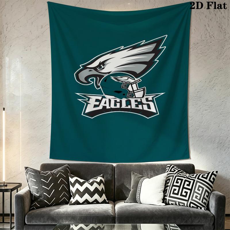 Philadelphia Eagles Wall Tapestry Aesthetic Wall Hanging Printed Fabric Blanket Decorative Tapestries for Bedroom Living Room Home Decor