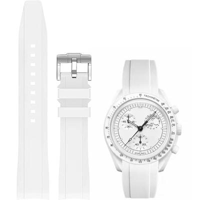 20mm Watch Band Silicone Strap for Omega X Swatch MoonSwatch Watch Strap Omega and Swatch Band Rubber Band for Omega Speedmaster Seiko SEIKO 20mm