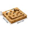 1 Set Interactive Cat Toy Puzzle Box Wooden Treat Maze Play For Toy Box Fun Interactive Cat Toy Hide and Seek Cat Agility Toys