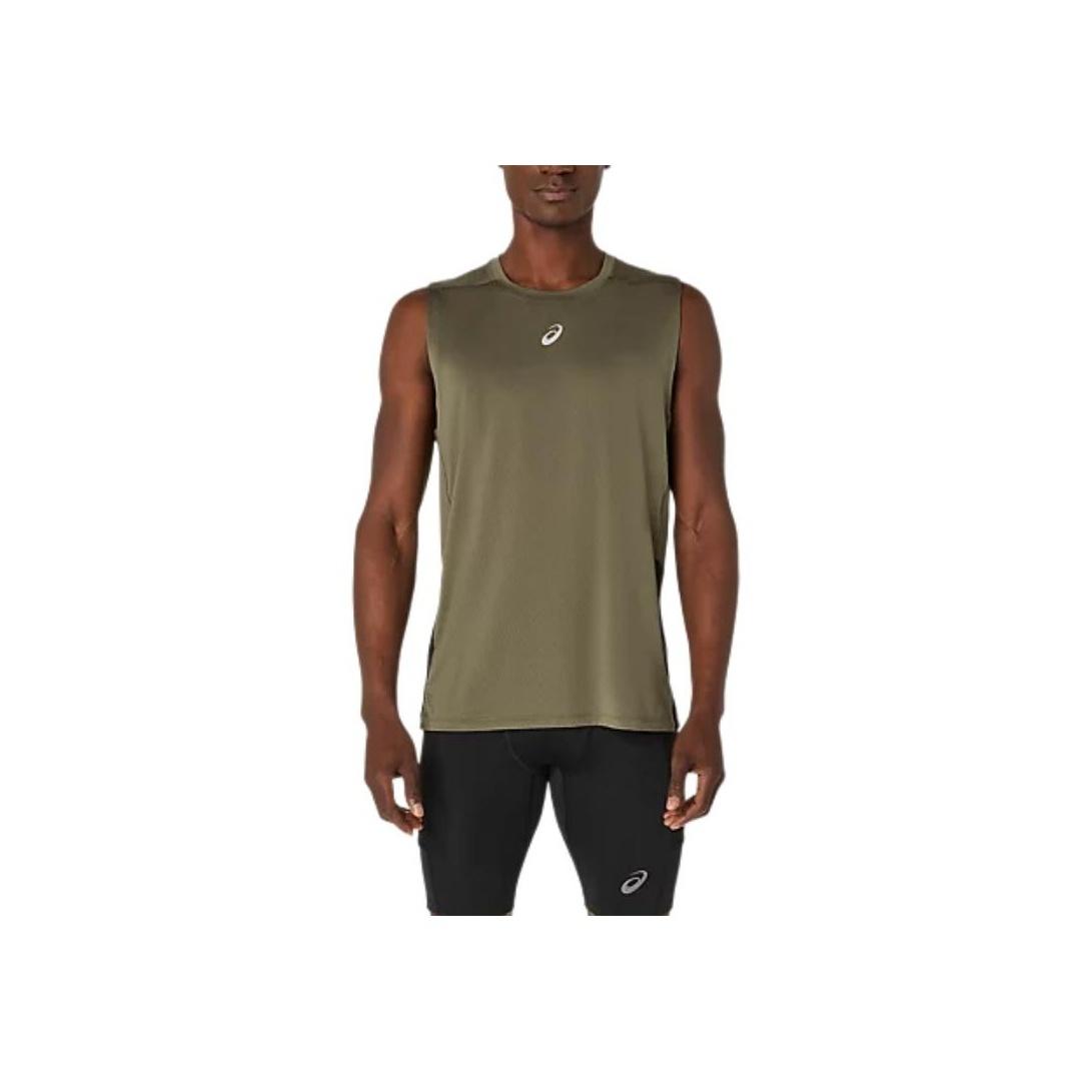 Asics Solid Color Round Neck Logo Sleeveless Vest Men Tops 2011D263-301 2XL