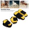 Horse Tendon Boots Set of 4 PU   Guard Boots for Riding Shock Absorbing Jumping  