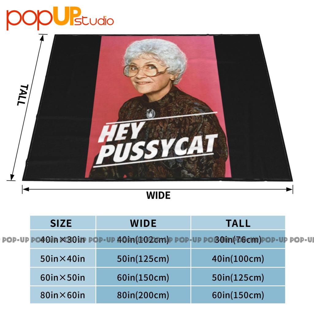 Hey Pussycat Sophia Goldendorothy Blancheretro Gay Pride Ultra-Soft Blanket Quilt Winter Sofa Cover Bed Covers