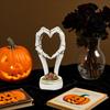 Kreative Geste Desktop-Figur Harz Schädel Hand Herz Skulptur Halloween Wohnzimmer Schlafzimmer Grotesk Gotisch Heimdekor
