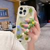 Ins Wind Suitable Relme16Pro Curved Edge Mobile Phone Case C85Pro Love C83 Flower V70 Bracelet Soft Cover Women