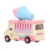 1:36 Magnetische Induktionslegierung Druckguss Food Truck Kind Licht Musik Legierung Rückziehbar Auto Rollenspiel