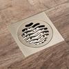 Bathroom Accessories 10*10cm Shower Floor Drain Can Insert Tiles Floor Drain Cover Brass Anti-odor Floor Drain Chrome