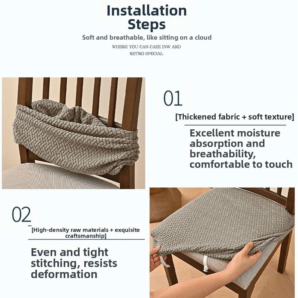 Anti-slip Chair Cushion Cover Elastic Seat Cover Universal Chair Slipcover  Dining Chair