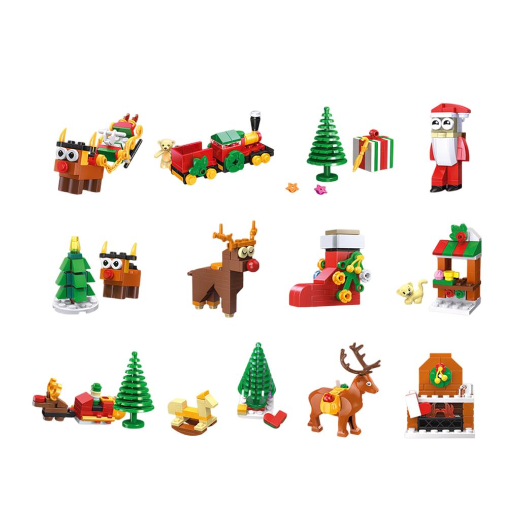 Christmas Small ParticleDiy Assembly Christmas Gift Building Block BlindBox