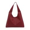Foreign-style bag, commuter tote bag, women's new trendy solid-color textured shoulder bag, popular underarm bag this year