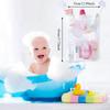 Baby-Bade-Spielzeug Doppellagige Weiße Aufbewahrungstasche, Baby-Hautpflege-Spielzeug-Aufbewahrungs-Netzbeutel mit Starker Saugnapf