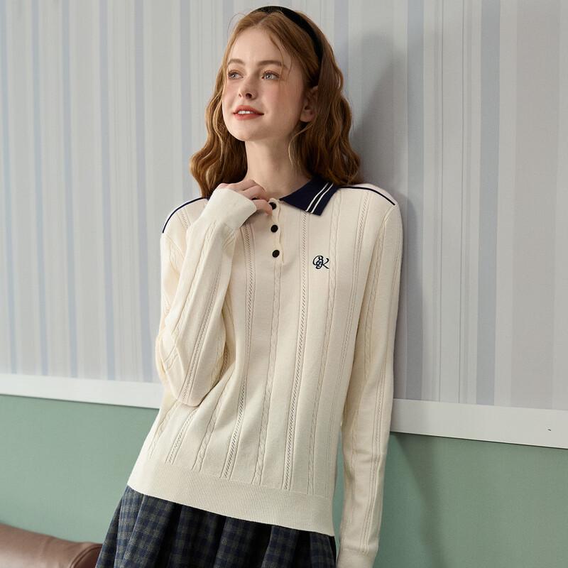 TonLion Women's Polo Neck Knit Sweater