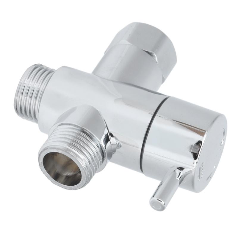 Shower Head Diverter Valve G1/2 Diverter Valve 3 Way For Hand Held Showerhead And Fixed Spray Head