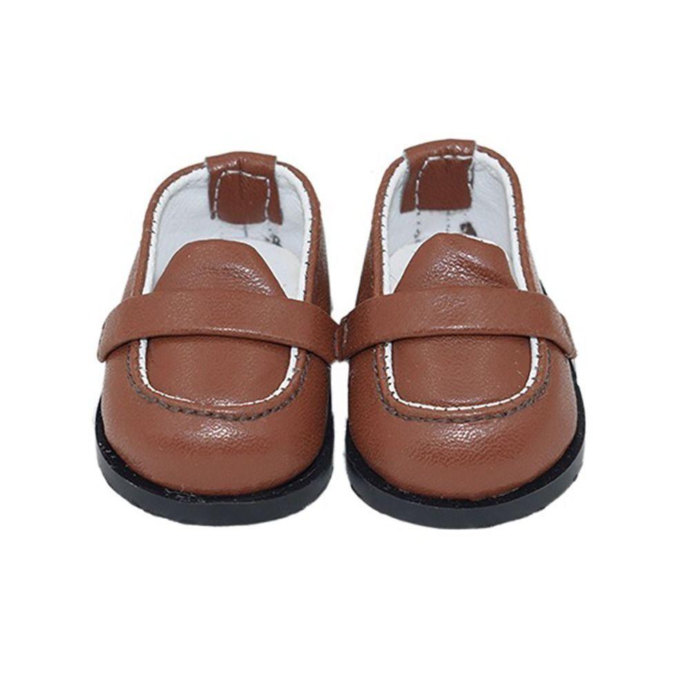 PU Leather Doll Shoes Multicolor Mini Academic Style Shoes  10/20cm Cotton Stuffed Doll