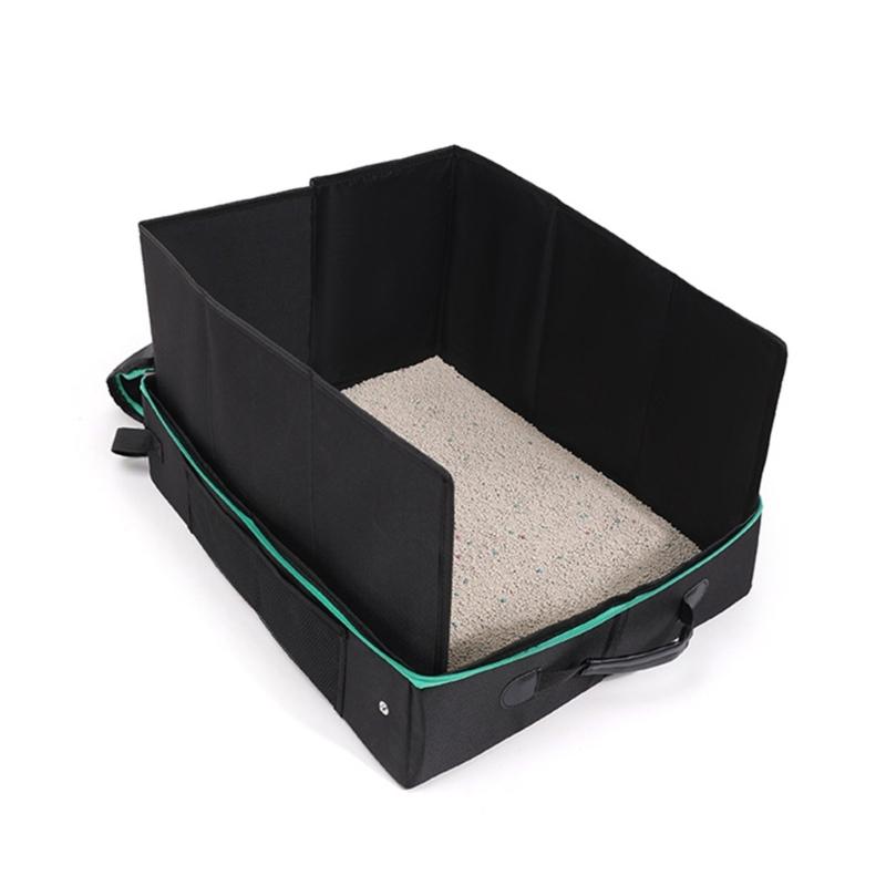 Cats Litter Pans With Handle Baffle Rabbit Litter Box Easy Cleaning No Residues Easy Cleaning Smooth Surfaces