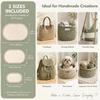 3Pcs Oval Shape Oval Crochet Basket Base 3 Sizes Crochet Bag Bottom  For Knitting