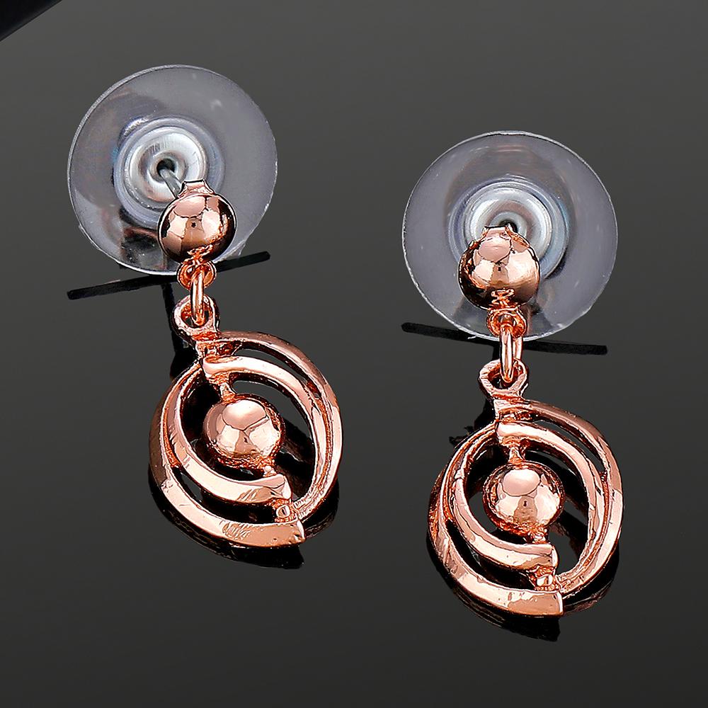 

Круглые серьги-подвески Estele с покрытием из розового золота для женщин